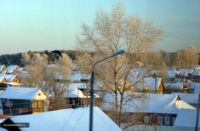 Фото: Поселок Калашниково зимой, 2013 год