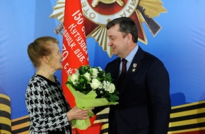 Губернатор вручил жителям Лихославльского района медали в честь 70-летия Великой Победы
