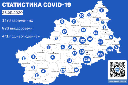 Количество зараженных COVID-19 в Лихославльском районе достигло 122 человек