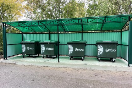 Площадки для сбора ТКО оборудованы новыми контейнерами. Фото: lihoslavl69.ru